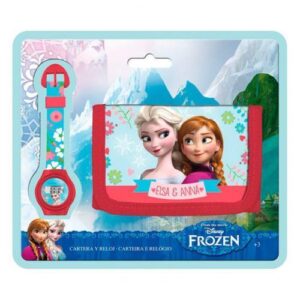 Frozen Gift Set Orologio Digit./portafog Orologio 19x16.5x2-portafoglio 11.5x7cm