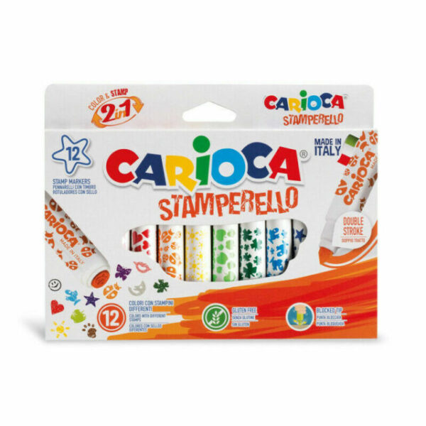 Carioca Stamp Markers Scatola 12pz