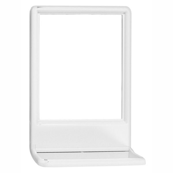 Specchio Rett. Bianco Mensola    Cm 43x29 Eliplast
