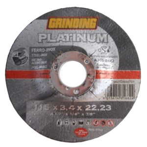 50 Pezzi Disco Abrasivo Fe/in Dt/platinum 115x3
