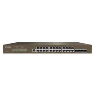 Networking Switch 24p Lan Gigabit+4p Sfp Base-x 1000tenda Teg5328f -garanzia 3 Anni-