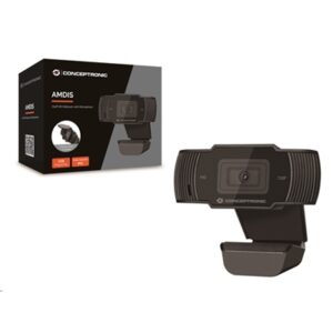 Webcam Webcam Conceptronic Amdis03b Full Hd 720p (risol.1080x720 ) Con Microf.- Usb2.0 Fino:31/03