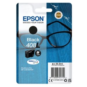 Materiali Di Consumo Cartuccia Epson 408l "occhiali" C13t09k14010 Nero X Wf-4810dtwf 2.200pag.