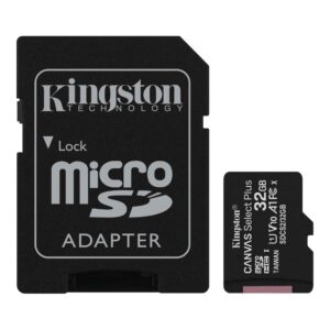 Memorie Flash Micro Secure Digital32gb Sdcs2/32gb Class10 Uhs-i 100mb/s + Adattatore Canvas Select Plus Kingston