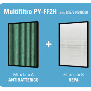 Purificatori D'aria Multifiltro Purify Py-ff2h Per Serie F: Comprendente Filtro Hepa + Filtro Antibatterico