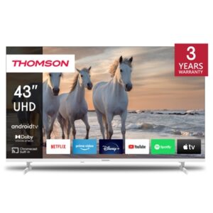 Tv Tv Thomson 43" Frame Less 43ua5s13w Smart-tv 4k Android 11 Dvb-t2/s2 Uhd 3840x2160 White Ci+ Slot 4xhdmi 2xusb Vesa