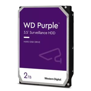 Hard Disk Hard Disk Sata3 3.5" 2000gb(2tb) Wd23purz Wd 64mb Cache 5400rpm Purple Videosorveglianza 24x7