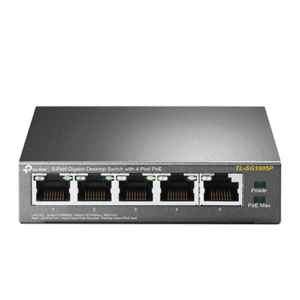 Networking Switch 5p Lan Gigabit Tp-link Tl-sg1005p Desktop 4p Poe-garanzia A Vita