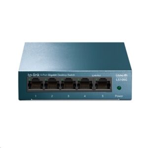 Networking Switch 5p Lan Gigabit Tp-link Ls105g Steel Case - Garanzia 3 Anni