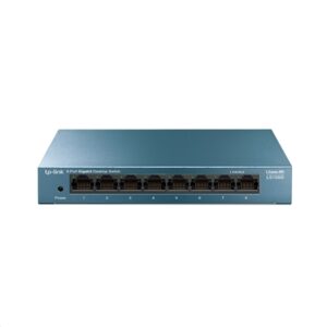 Networking Switch 8p Lan Gigabit Tp-link Ls108g Steel Case - Garanzia 3 Anni