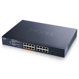 Networking Switch Zyxel Xmg1915-18ep-eu0101f 16p 2.5 Mgigabit (si Cui 8 Poe) +2p 10gbe Sfp+ Nebulaflex - Supporto Ipv6 Vlan -desktop