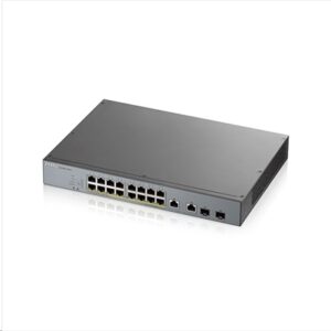 Networking Switch 16p Lan Gigabit Poe Zyxel Gs1350-18hp-eu0101f Nebulaflex Managed X Cctv-2p Combo Gigabit Uplink-1y Serv.nebulapro
