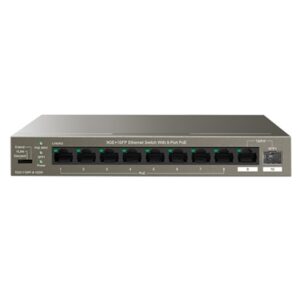 Networking Switch 9p Ge Lan +1p Sfp Tenda Teg1110pf-8-102w 8p Poe