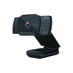 Webcam Webcam Conceptronic Amdis02b Usb 2k Super Hd (risol.2592x1944) 3mp Con Messa A Fuoco Autom. E Microfono Fino:31/05