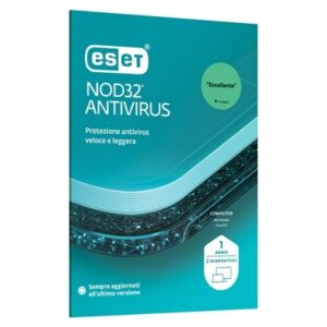 Software Eset Slimbox Nod32 Antivirus - 2 Utenti Eavh-n1-a2-box