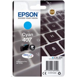 Materiali Di Consumo Cartuccia Epson 407 "tastiera" C13t07u240 Ciano X Wf-4745dtwf 1.900pag.