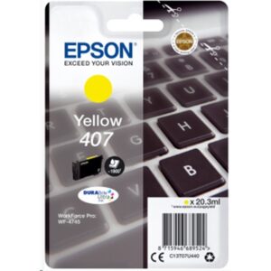 Materiali Di Consumo Cartuccia Epson 407 "tastiera" C13t07u440 Giallo X Wf-4745dtwf 1.900pag.