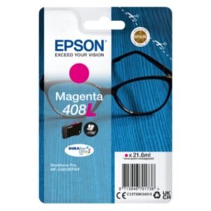 Materiali Di Consumo Cartuccia Epson 408l "occhiali" C13t09k34010 Magenta X Wf-4810dtwf 1.700pag.