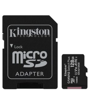 Memorie Flash Micro Secure Digital 128gb Sdcs2/128gb Class10 Uhs-i 100mb/s + Adattatore Canvas Select Plus Kingston