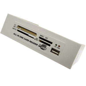 Memorie Flash Card Reader Interno 5.25" Ivory All In One + 1xusb