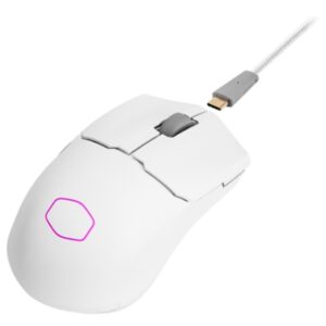 Mouse Mouse Gaming Cooler Master Mm-712-wwoh1 Mm712 White Optical Bt2.4ghz/wired Bianco 58g Ricaricabile