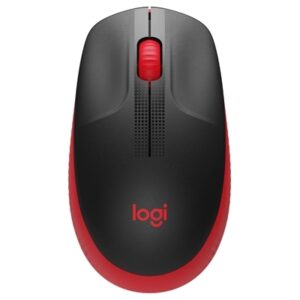 Mouse Mouse Logitech Retail M190 Full Size Wireless Usb 3 Tasti Ottico 1000dpinero-rosso P/n 910-005908