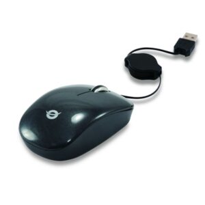 Mouse Mouse Usb Conceptronic Cllm3btrv Ottico- 3 Pulsanti 1000dpi Con Cavo Retrattile