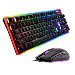 Tastiere Tastiera+mouse Gaming Usb Cougar 37df2xnmb Deathfire Ex Gear Combo Gaming Led 7colori Hybrid Mechanical + Mouse 2000dpi Led 7col