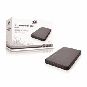 Hard Disk Esterni Box Est X Hd2.5" Sata Ultra Sottile Conceptronic Chd2mub (necessario Hd) Interf. Usb 2.0 - Nero- No Viti